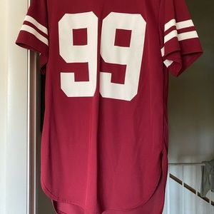 High low jersey dress